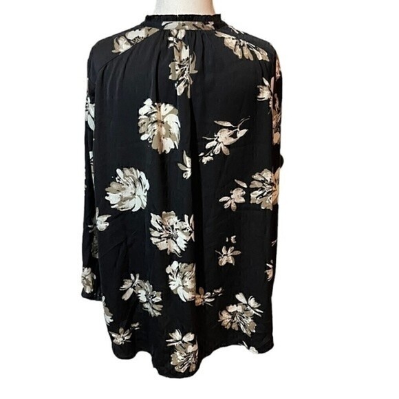 NWT Lucky Brand Floral Peasant Top - Size 1X - Picture 4 of 14